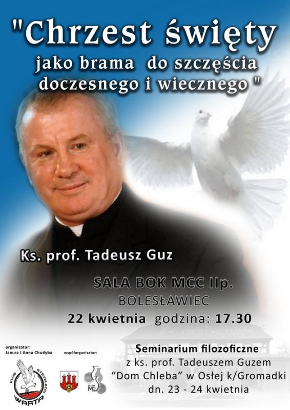 Spotkanie z Ks. prof. Tadeuszem Guzem