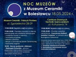 Bolesawiec - Noc Muzew 2024 w Muzeum Ceramiki w Bolesawcu 